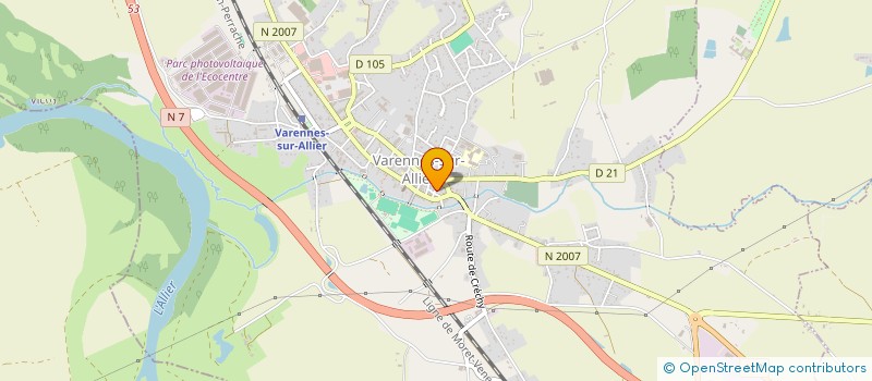 localisation de l'entreprise LA DOLCE VITA à VARENNES-SUR-ALLIER