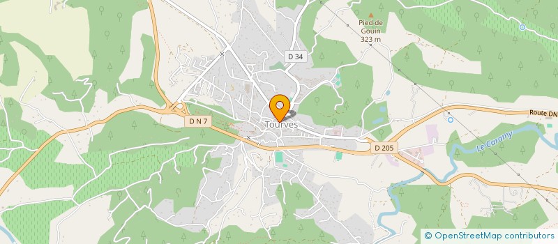 localisation de l'entreprise LA DOLPHEANE  TOURVES