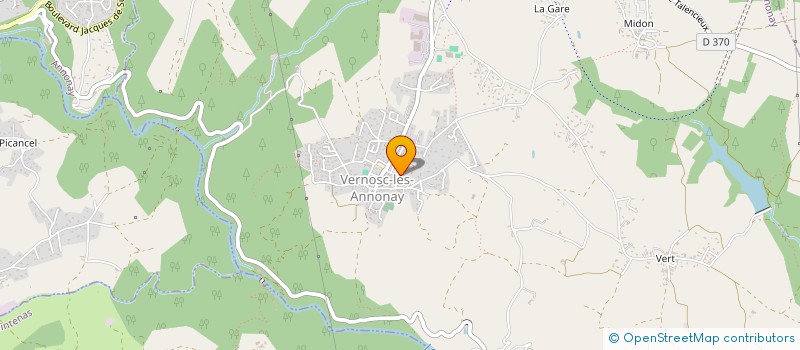localisation de l'entreprise LA DOLYRES à VERNOSC-LES-ANNONAY