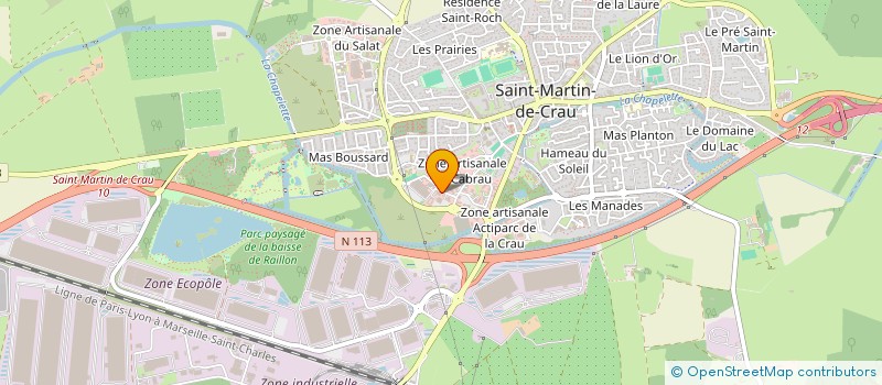 localisation de l'entreprise LA DOM à SAINT-MARTIN-DE-CRAU