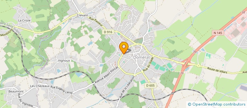 localisation de l'entreprise LA DOMERATOISE GYM (LDG)  DOMERAT