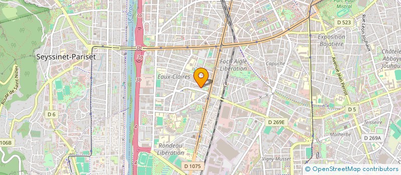 localisation de l'entreprise LA DOMICILE ATTITUDE à GRENOBLE