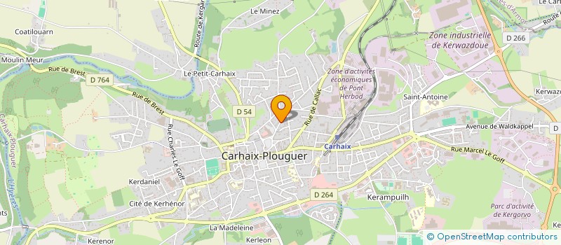 localisation de l'entreprise LA DOMINIQUE à CARHAIX-PLOUGUER