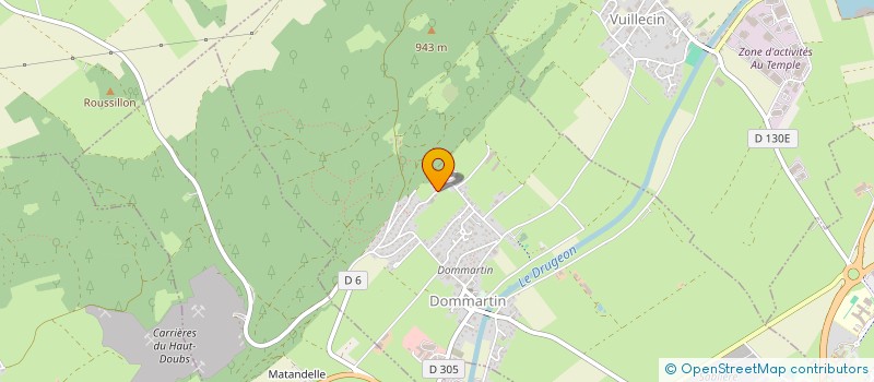 localisation de l'entreprise LA DOMMARTINOISE  DOMMARTIN