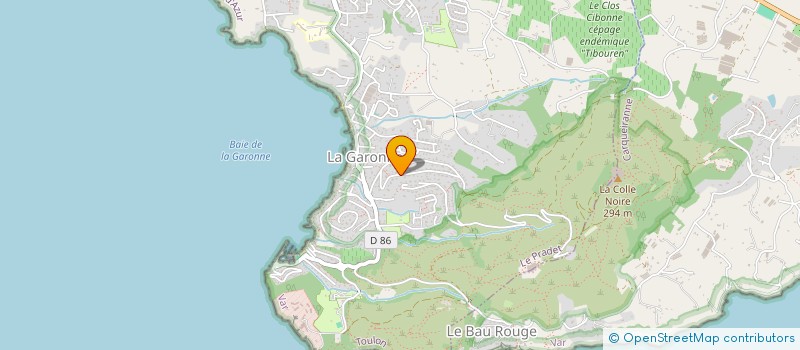 localisation de l'entreprise LA DONZELIERE  LE PRADET