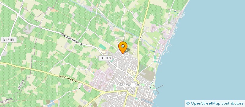 localisation de l'entreprise LA DORADE GRISE à MARSEILLAN