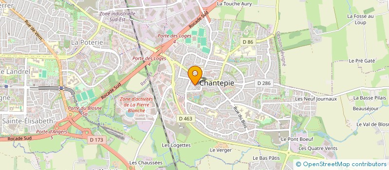 localisation de l'entreprise LA DORANGERIE à CHANTEPIE