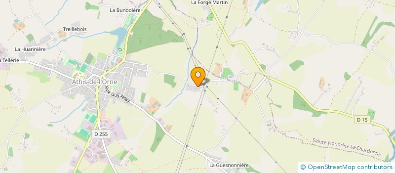 localisation de l'entreprise LA DORDONNIERE à ATHIS-VAL DE ROUVRE