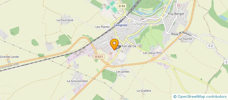 localisation de l'entreprise LA DORNE à LUSIGNAN