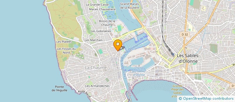 localisation de l'entreprise LA DOROTHEE à LES SABLES D'OLONNE