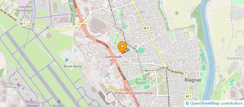 localisation de l'entreprise LA DOUBLE BESOGNE  BLAGNAC