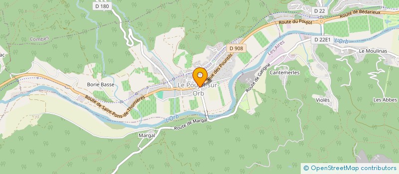 localisation de l'entreprise LA DOUC'HEURE  LE POUJOL-SUR-ORB