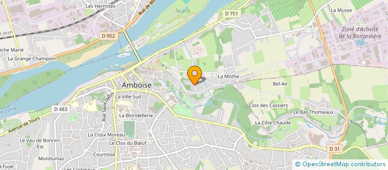 localisation de l'entreprise LA DOUCE  AMBOISE