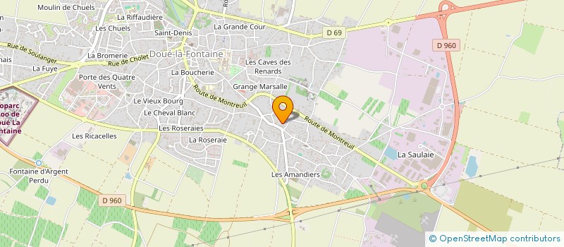 localisation de l'entreprise LA DOUCE  DOUE-EN-ANJOU