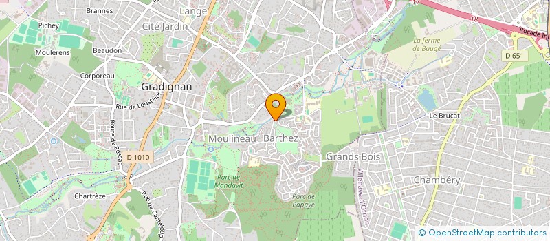 localisation de l'entreprise LA DOUCE ENVOLEE  GRADIGNAN