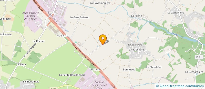 localisation de l'entreprise LA DOUCE VALLEE à VIGNEUX-DE-BRETAGNE