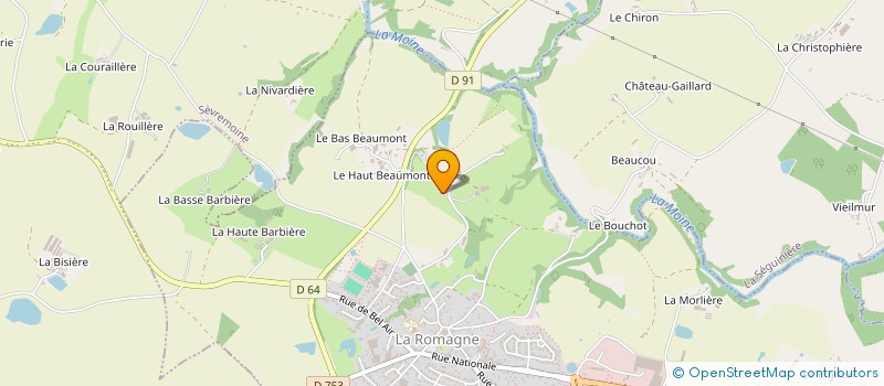 localisation de l'entreprise LA DOUCE VALLEE  SEVREMOINE