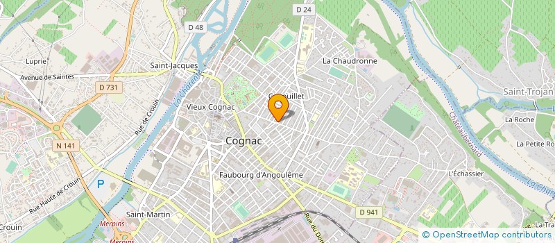 localisation de l'entreprise LA DOUCETTE à COGNAC