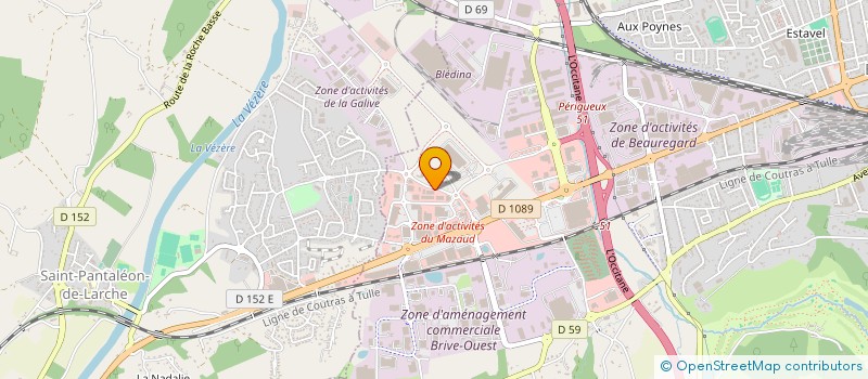 localisation de l'entreprise LA DOUCEUR DU JOUR  BRIVE-LA-GAILLARDE