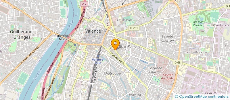 localisation de l'entreprise LA DOUDERIE à VALENCE