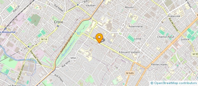 localisation de l'entreprise LA DOUDOUNE BARBIEUX  ROUBAIX