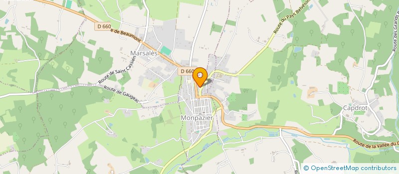 localisation de l'entreprise LA DOUELE  MONPAZIER