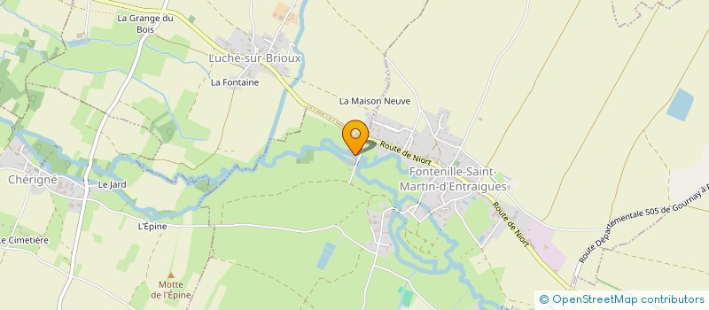 localisation de l'entreprise LA DOUELLE BOUTONNAISE à FONTENILLE-ST-MARTIN-D'ENTRAIGUES