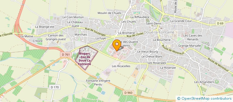 localisation de l'entreprise LA DOUESIENNE AS  DOUE-EN-ANJOU