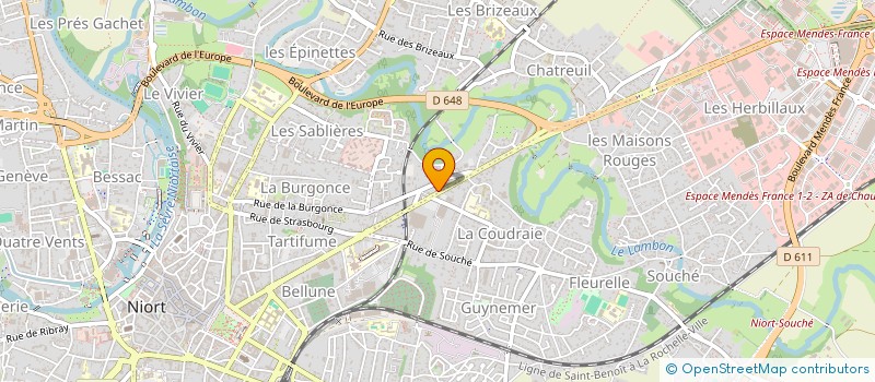 localisation de l'entreprise LA DOUTRE à NIORT