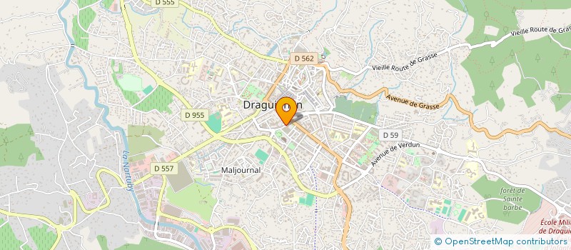 localisation de l'entreprise LA DRACENOISE GYMNASTIQUE à DRAGUIGNAN