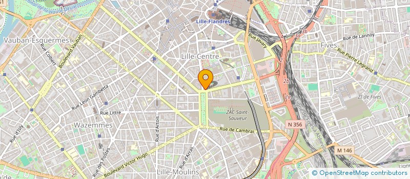 localisation de l'entreprise LA DRACHE  LILLE