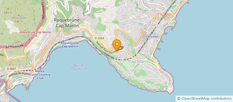 localisation de l'entreprise LA DRAGONNIERE à ROQUEBRUNE-CAP-MARTIN