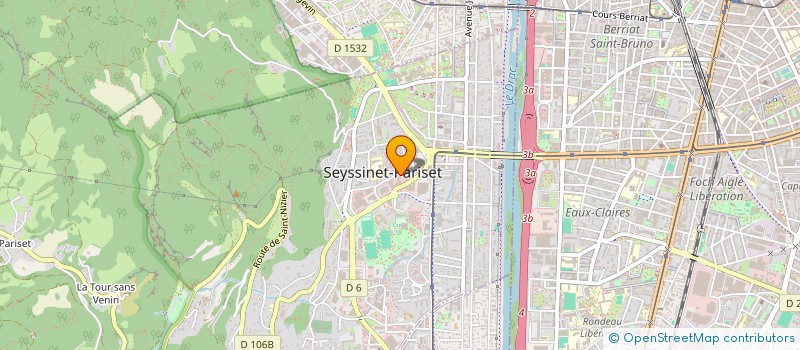 localisation de l'entreprise LA DRAILLE à SEYSSINET-PARISET