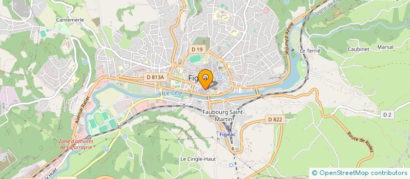 localisation de l'entreprise LA DRAILLE  FIGEAC