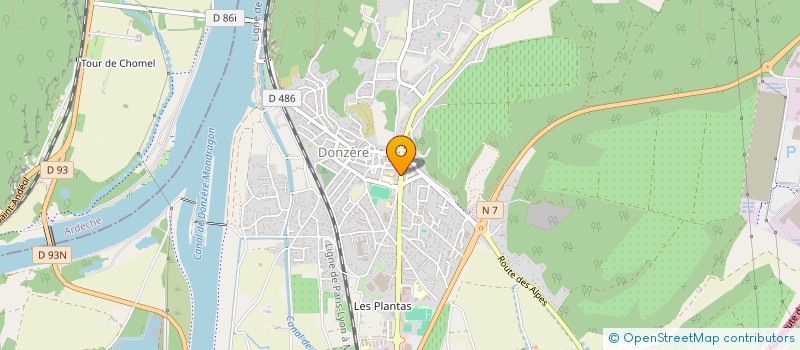 localisation de l'entreprise LA DRAILLE DONZEROISE  DONZERE