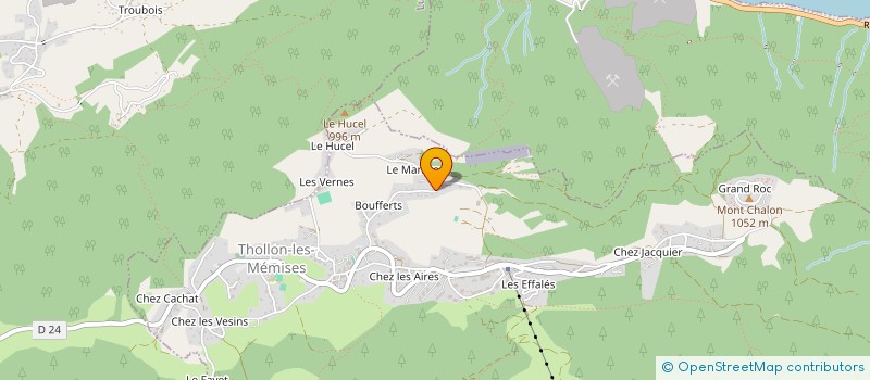 localisation de l'entreprise LA DRANSE  THOLLON-LES-MEMISES