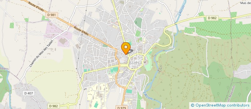 localisation de l'entreprise LA DRAPIERE  UZES