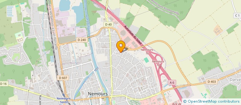 localisation de l'entreprise LA DREAM TEAM 77  NEMOURS