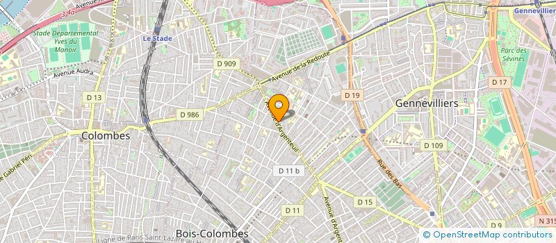 localisation de l'entreprise LA DREAM TRANSPORTS à ASNIERES-SUR-SEINE