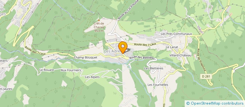 localisation de l'entreprise LA DRETZIENNE  LES ADRETS