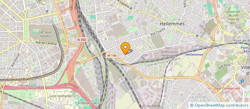 localisation de l'entreprise LA DREVE à LILLE