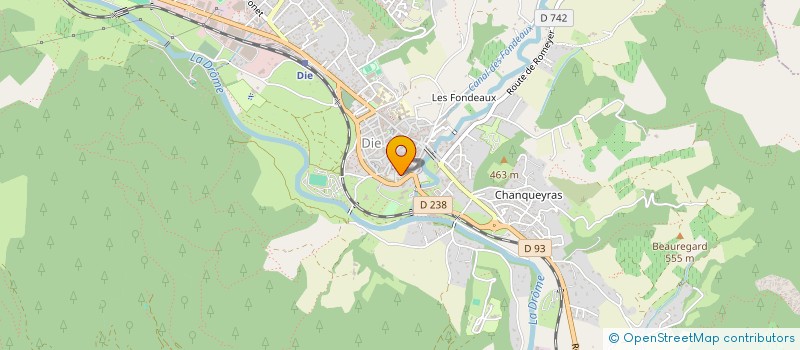 localisation de l'entreprise LA DROGUERIE MODERNE THEATRE à DIE