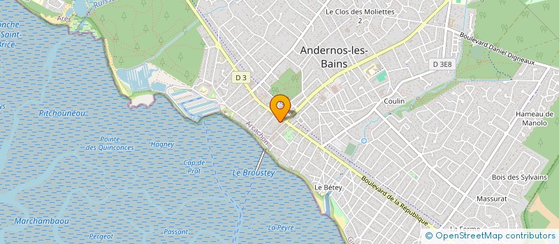 localisation de l'entreprise LA DROLE DE DAME  ANDERNOS-LES-BAINS