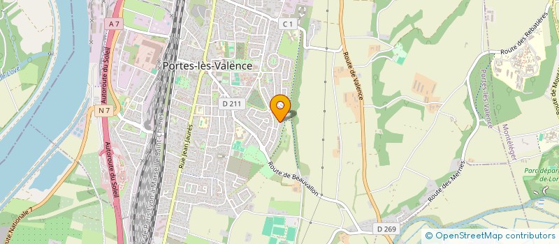 localisation de l'entreprise LA DROM'ADHERE EN 4L  PORTES-LES-VALENCE