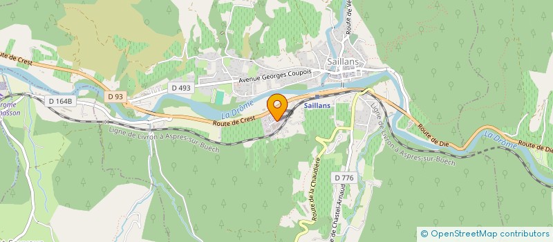 localisation de l'entreprise LA DROME PROVENCALE à SAILLANS