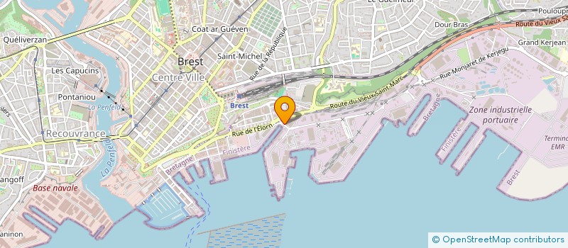 localisation de l'entreprise LA DRONNIERE  BREST