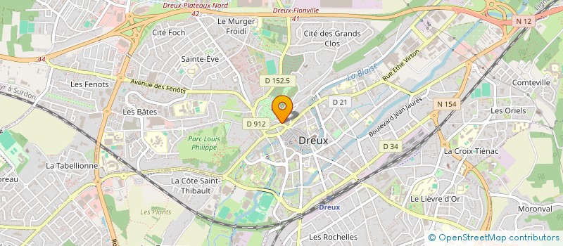 localisation de l'entreprise LA DROUAISE D'OPTIQUE à DREUX