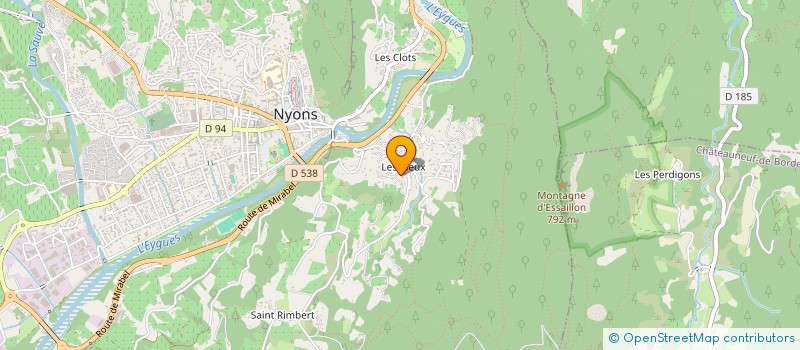 localisation de l'entreprise LA DRUGERE à NYONS