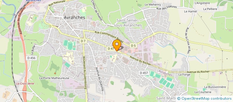 localisation de l'entreprise LA DT  AVRANCHES