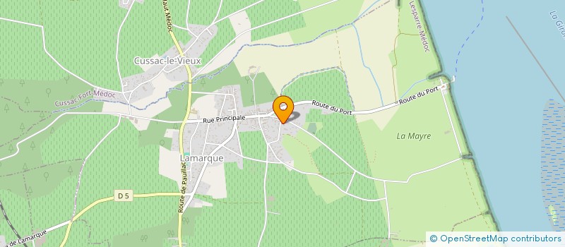 localisation de l'entreprise LA DUCHESSE  ARSAC